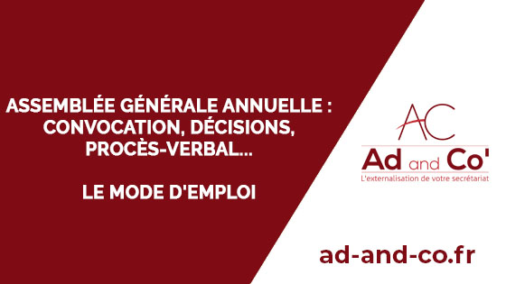 ASSEMBLÉE GÉNÉRALE ANNUELLE : CONVOCATION, DÉCISIONS, PROCÈS-VERBAL… LE ...